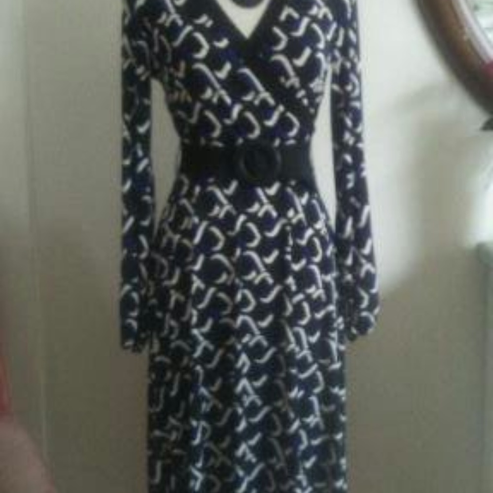 Abstract print dress